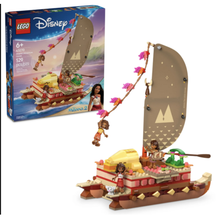 LEGO Moana's Adventure Canoe for $47.97!