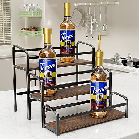 3-Tier Coffee Syrup Rack for $15