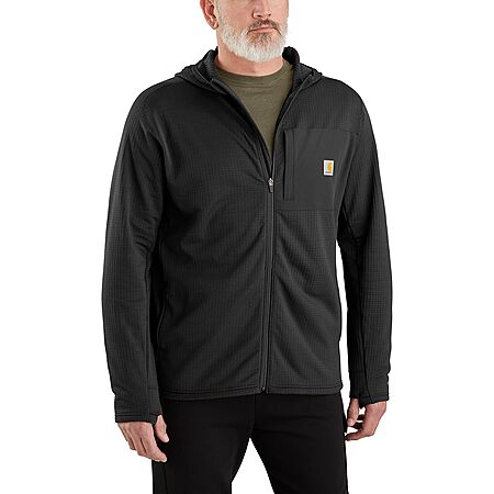Carhartt Men's Medium Force Relaxed Fit Full-Zip Long-Sleeve Hooded T-Shirt (Black) $37.99 + Free Shipping