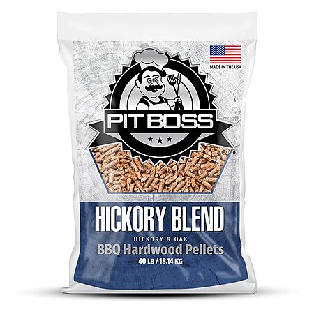 40-lb Pit Boss Hardwood Pellets (Hickory Blend) $17 