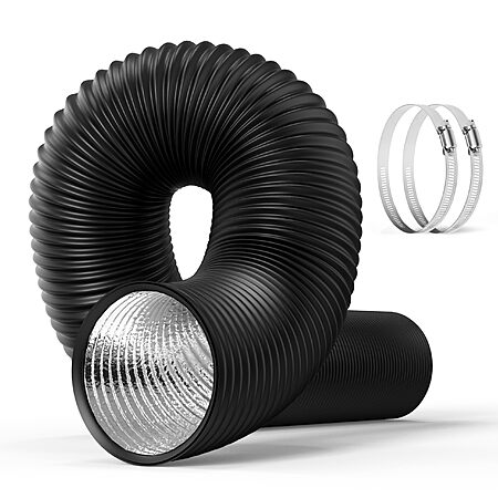 16-Ft 4" HealSmart PVC Aluminum Flexible Ducting w/ 2x Duct Clamps $9.89 + Free Shipping w/ Prime or on $35+ (1 replies)
