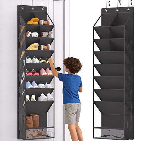 VERONLY Over-the-Door Shoe Organizer (16–20 Pair Capacity)