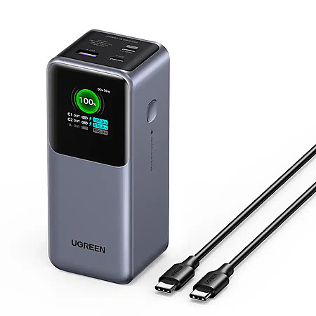 20,000mAh UGREEN Nexode 3-Port up to 130W Power Bank