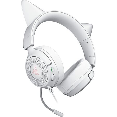 Razer Kraken Kitty V3 X Wired Gaming Headset: Kitty Ears (White) $34.99 + Free Shipping w/ Prime or on $35+