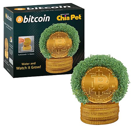 Chia Pet Bitcoin Pottery Planter w/ Seed Pack $11.33 + Free Shipping w/ Prime or on $35+