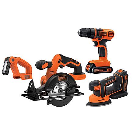 BLACK+DECKER 20V MAX POWERCONNECT 4-Tool Cordless Combo Kit w/ Drill/Driver, Circular Saw, Detail Sander & LED Light $90.00 + Free Shipping w/ Prime or on $35+