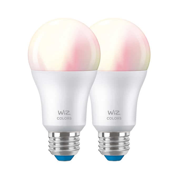 Wiz Wi-Fi Color Smart Bulb A19x2 $15, BR30x2 $20 @Costco
