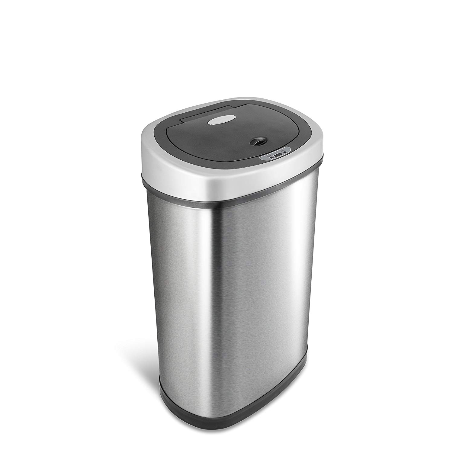 NINESTARS DZT-50-9 Automatic Touchless Infrared Motion Sensor Trash Can, 13 Gal 50L, Stainless Steel Base $32.28