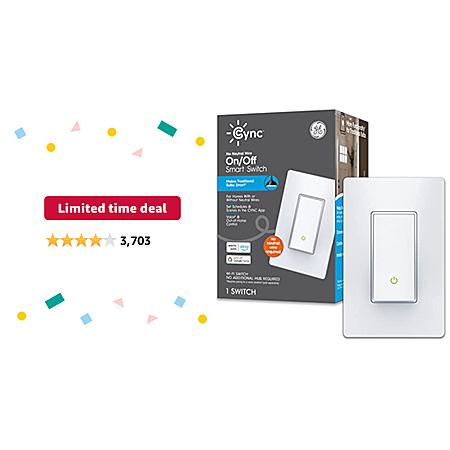 Limited-time deal: GE CYNC Smart Light Switch, Paddle Style, No Neutral ...