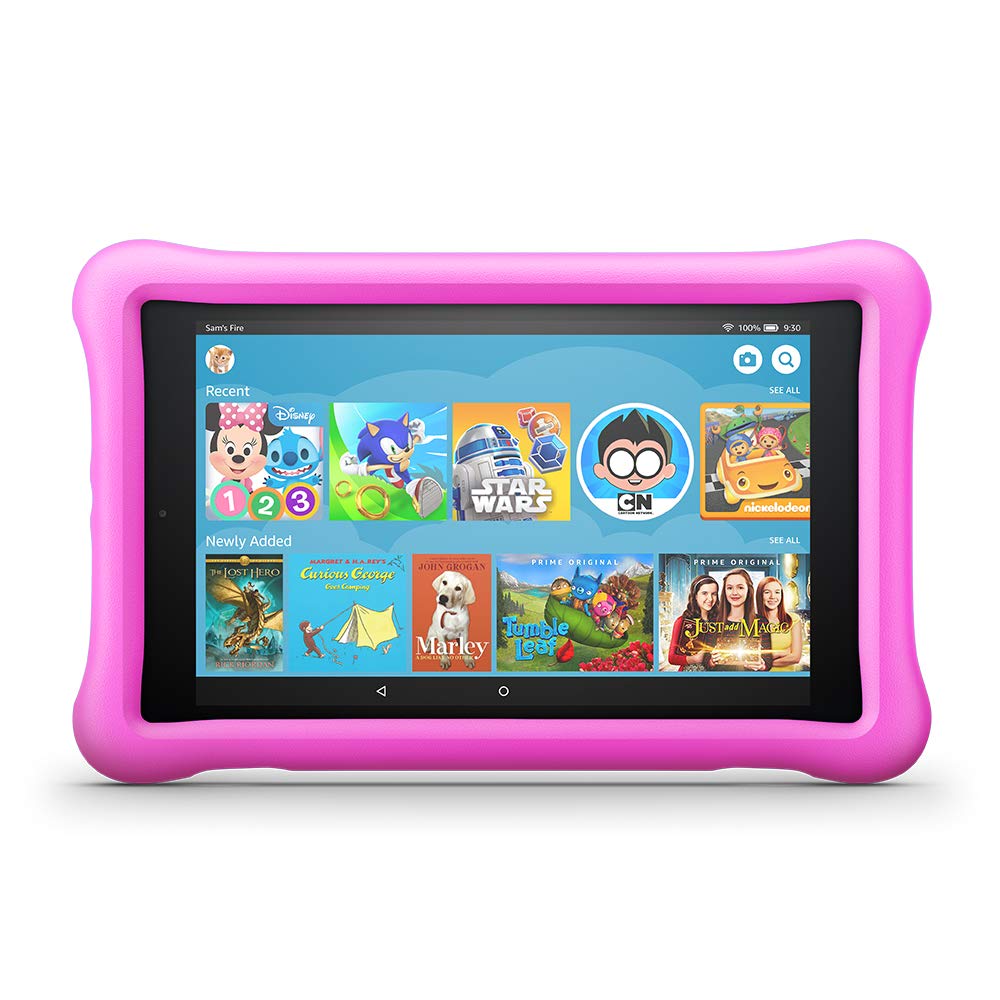 Fire HD 8 Kids Edition Tablet, 8" HD Display, 32 GB, Pink Kid-Proof Case $79.99