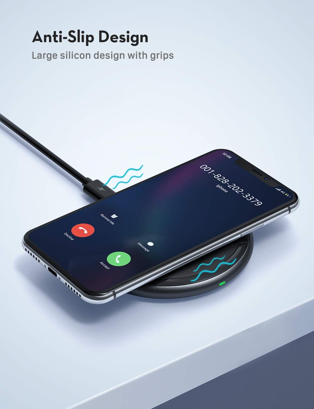 RAVPower Fast Wireless Charger 10W Max with QC 3.0 Adapter, Compatible with iPhone 11/11 Pro/11 Pro Max/Xs MAX/XR/XS/X /8/8 Plus, Galaxy Note 10/ Note10 Plus/S10/S9/S8 $16.99