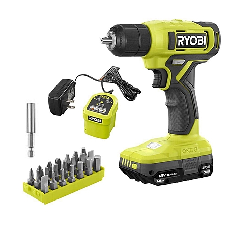 Ryobi ONE+ 18V Cordless 3/8" Drill/Driver Kit w/ 1.5 Ah Battery & Charger $39.90 + Free Shipping