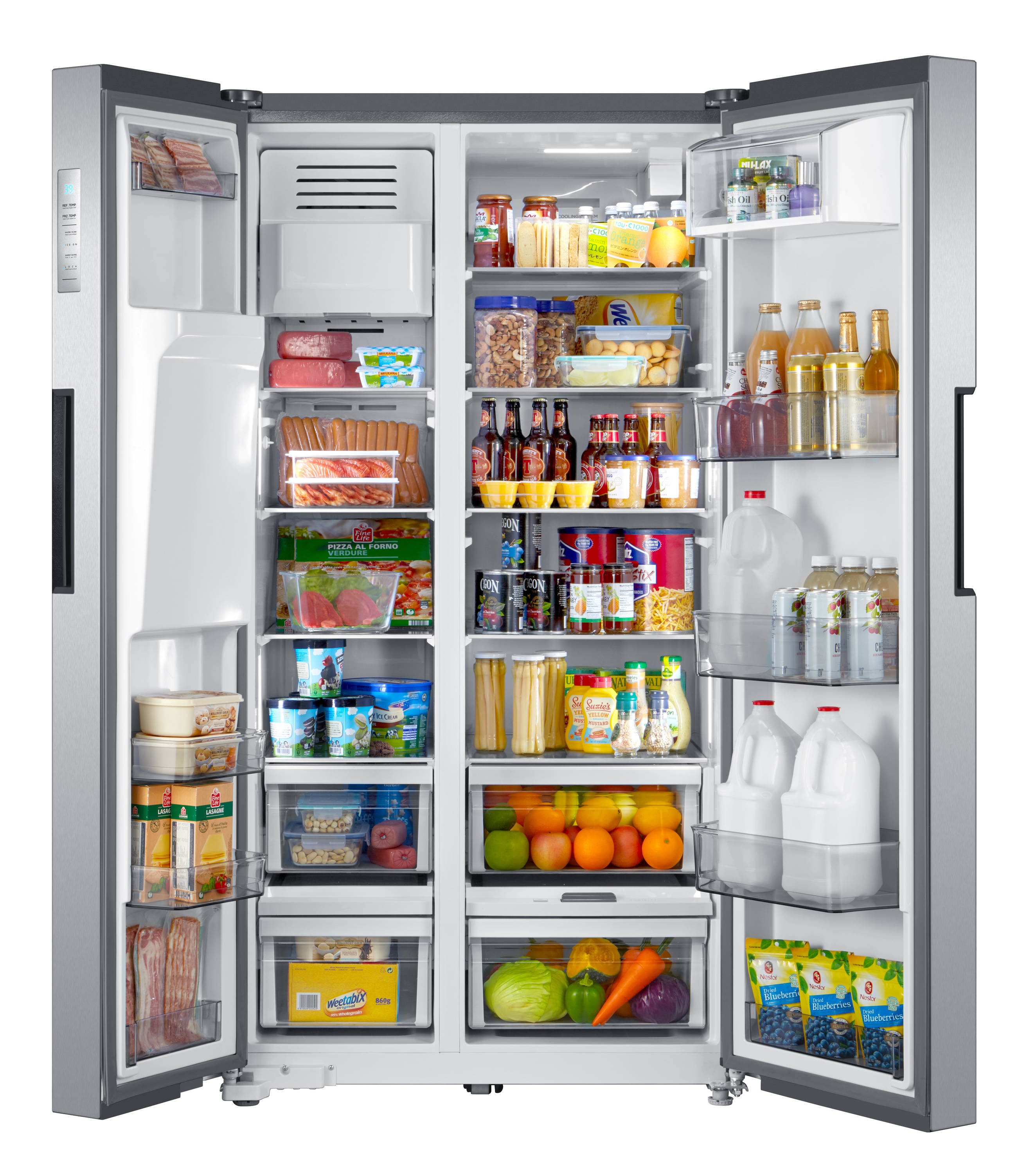 Midea 26.3cu ft SidebySide Refrigerator with Ice Maker, Water and