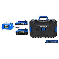 Kobalt 24-V 2-Pack Lithium-ion Battery Starter Kit with Toolbox (2 Ah and 4 Ah) Lowes.com - $79