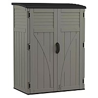 54 cu. ft. Suncast Resin Vertical Tool Shed (Gray)