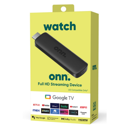 onn. Google TV Full HD Streaming Device (New, 2023) - Walmart.com $12.97