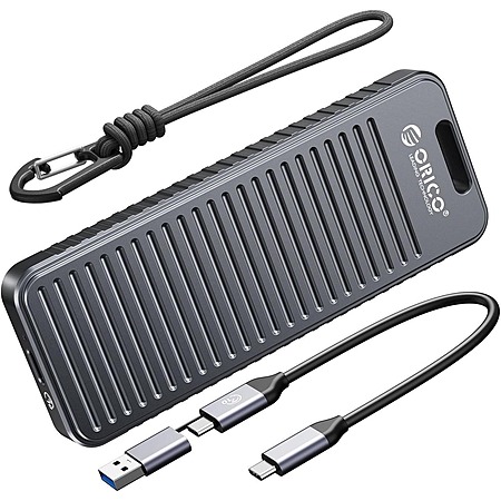 ORICO 10Gbps NVMe SATA Enclosure + Free 4-Port USB 3.0 Hub - NewEgg - $13.99