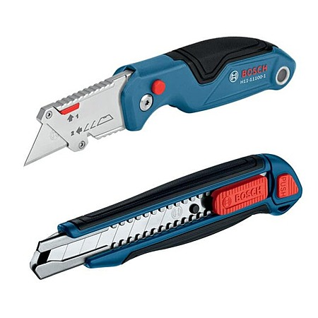Bosch H11-14100-1 2-Piece Utility Knife Set | Folding and Snap-Off Knives - $13.07