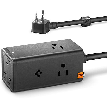 USB C Power Strip, Spigen 6-in-1 3 AC & 3 USB C (70W) GaN PD PPS Bedside Desktop Charging Station at for MacBook iPhone Pixel $21.99