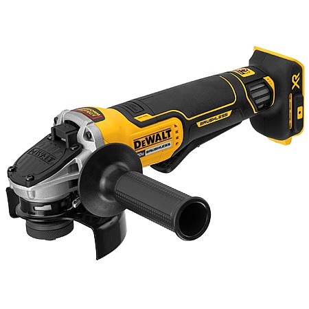 $152.95: DEWALT 20V MAX* XR Angle Grinder Tool Cordless Brushless, 4 1/2 Inch, with Paddle Switch and Kickback Brake, Tool Only (DCG413B)