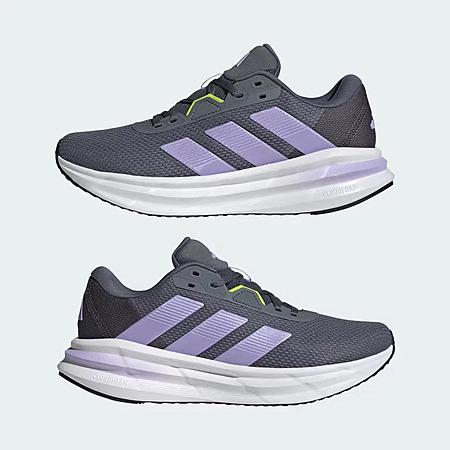 adidas women Galaxy 7 Running Shoes (Onix / Glow Purple / Aurora Onix)