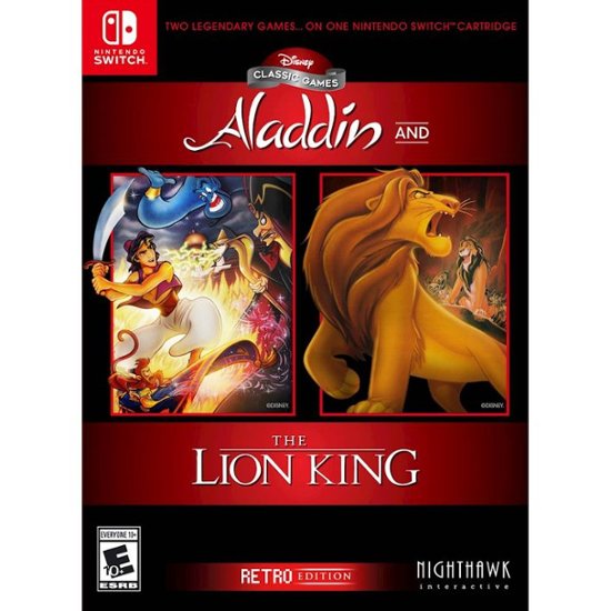 Aladdin and The Lion King Retro Editions (Nintendo Switch) Best Buy Exclusive $30