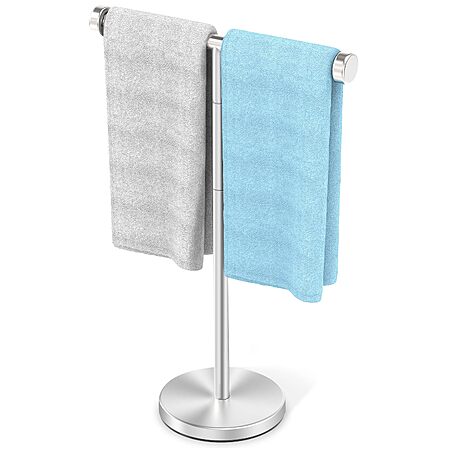 VEHHE T-Shape Hand Towel Holder for Bathroom, Height Adjustable Hand Towel Stand - $11.99 after coupon