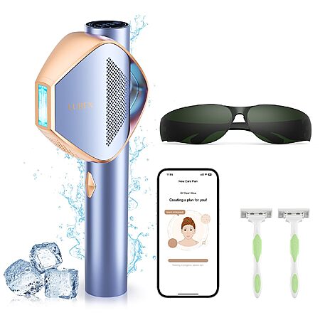 Smart Permanent IPL Laser Hair Removal for Woman and Men, painless Sapphire Ice-Cooling, alternative to salon