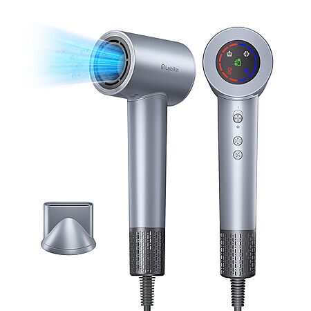 Hair Dryer, High-Speed Ionic Blow Dryer 110,000 RPM Motor (Iron) Fast Drying 200M Ions Frizz & Thermo-Control HairDryer $19.99 AC