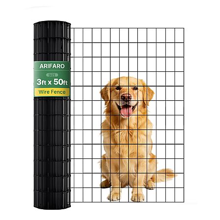 PVC Coated Welded Wire Fence (3ft x 50ft) 2 Inch x 3 Inch 16GA Garden Fence Roll Vinyl Coating Metal Wire Mesh for Dog Small Animals $44.40 AC