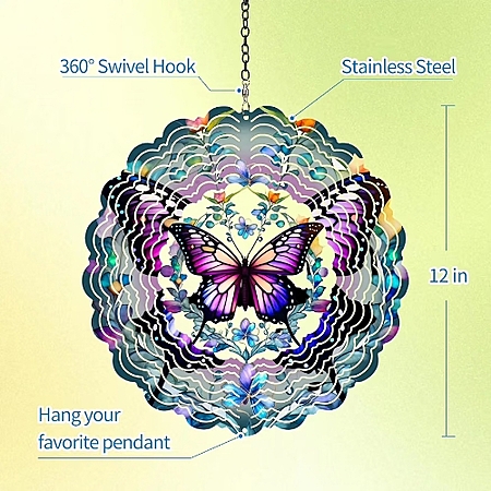 Butterfly Wind Spinners Outdoor $8.04 after coupon