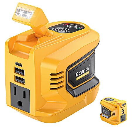 220W Ecarke Power Inverter for Dewalt 20V Battery - $23.99 AC