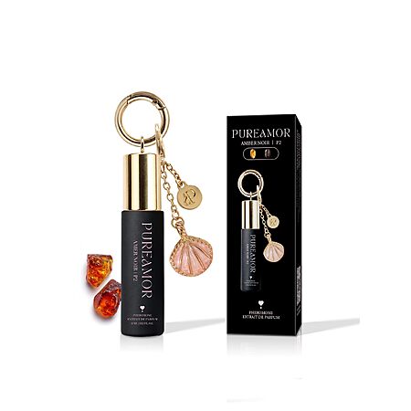 (60% OFF) Perfume Keychain for Women; PureAmor Amber Noir 8 Scents Roll-On Fragrance Charm – Long Lasting Scent - $5.99 after coupon