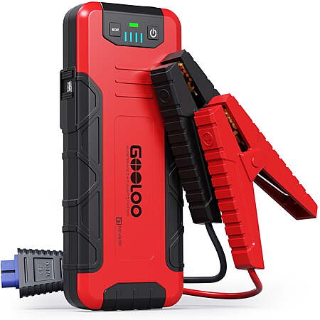 GOOLOO Car Battery Jump Starter, 4500A Peak Portable Jump Box(up to 10L Gas or 8L Diesel) with Quick Charge