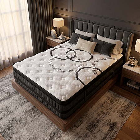 NightyNight 14" Firm Queen Hybrid Mattress for Back Pain Relief
