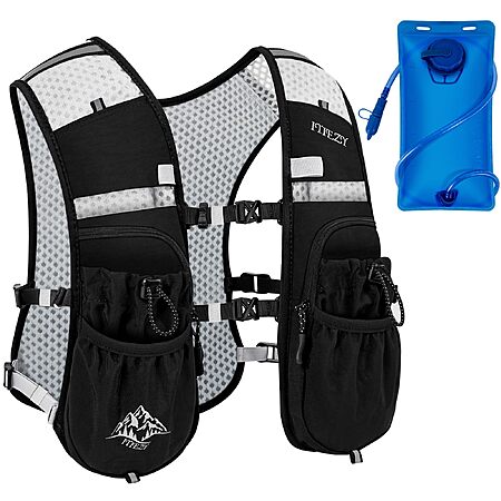 ITIEZY 5L Hydration Backpack Lightweight Running Water Vest with Leak-Proof Bladder Sleeve for Marathon - $16.49 AC