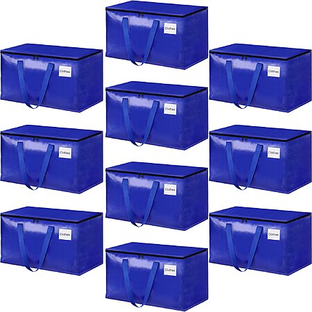 93L Large Moving Bags (Blue, 10 Pack) - $23.99 After coupon - 2026-10-14