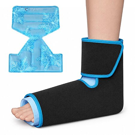 Comfytemp Ankle Ice Pack Wrap, Hot & Cold Gel Pack, Adjustable Fit - $19.79 AC