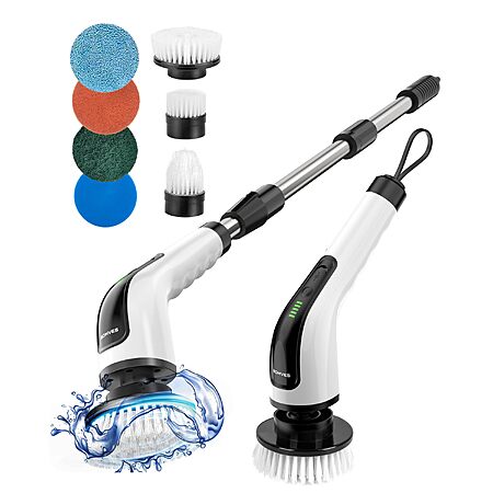 Electric Spin Scrubber, Power Shower Cleaning Brush with Long Handle - $19.99 AC
