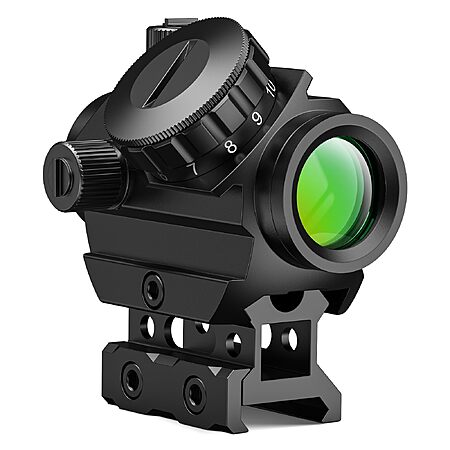 MidTen 2 MOA Motion Awake Green Dot Sight Optic with 0.86 inch Riser Mount - $25.83 AC