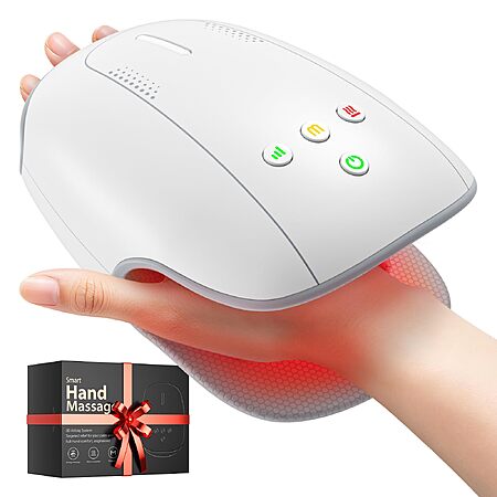 Estefanlo Hand Massager with Heat and Compression - $26.99 After coupon