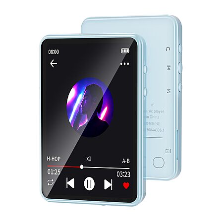 Tengsen MP3 Player with Bluetooth, Touch Screen and Speaker - $20.99 AC
