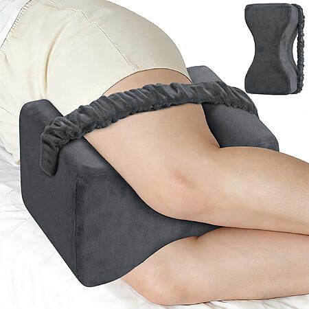 Grey Memory Foam Leg Pillow Large Size - $15.99 After coupon