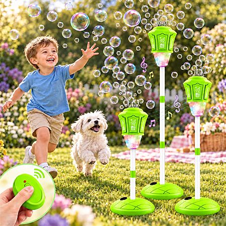 EagleStone Remote Bubble Automatic Standing Bubble Maker - $14.29 AC