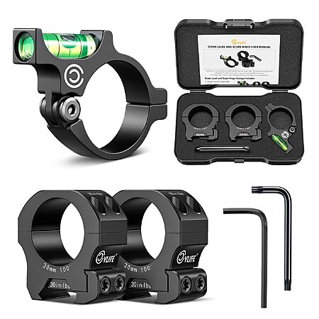 CVLIFE Scope Level, 30mm Scope Rings 1 in Ring Center Height - $9.99 AC