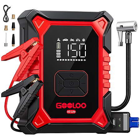 GOOLOO A3 Lite Jump Starter with Air Compressor