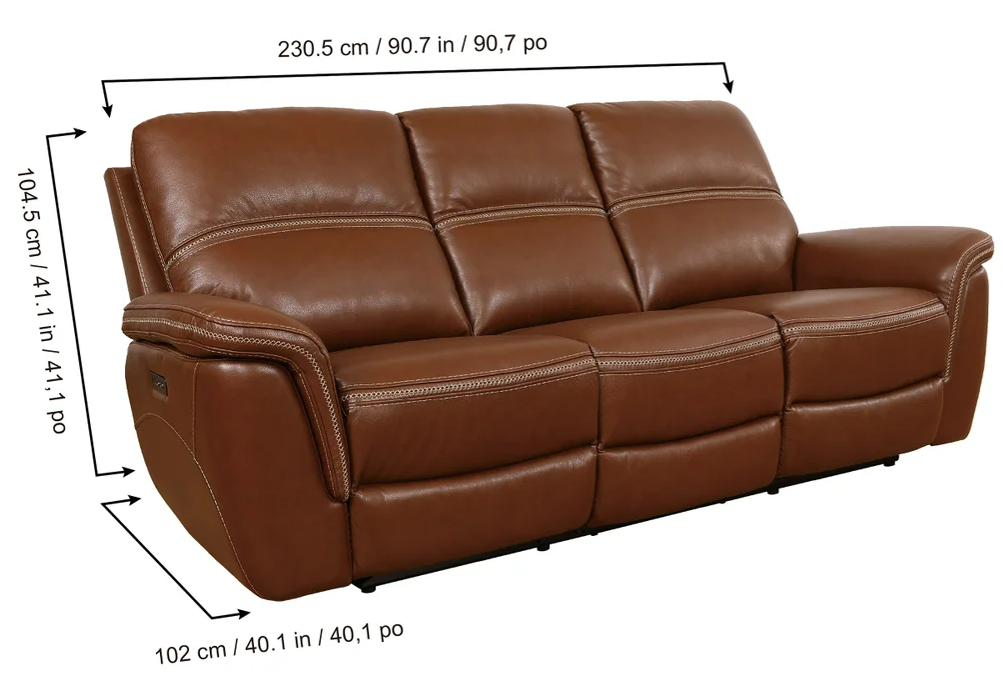 Cheers leather power reclining sofa costco 2025