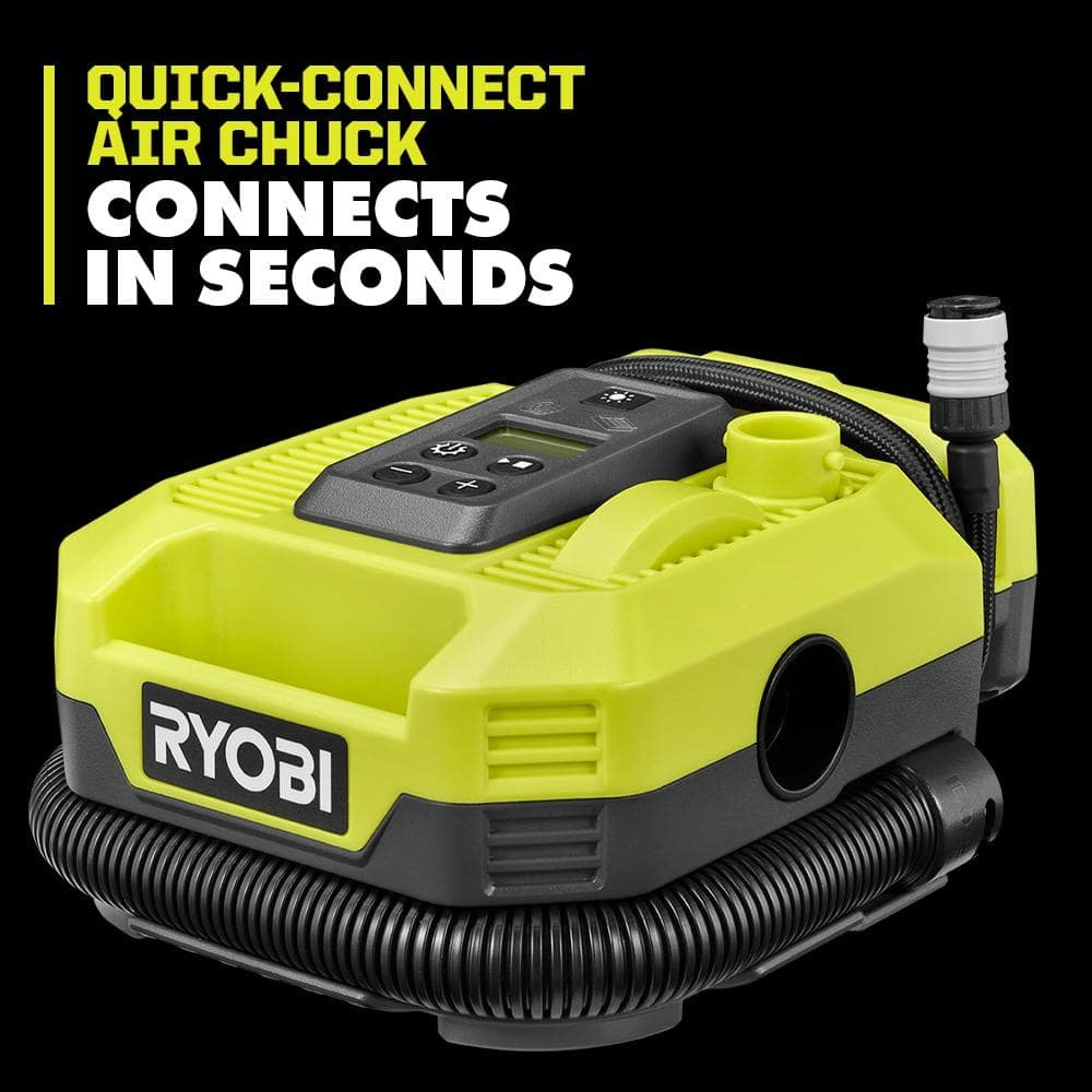 RYOBI ONE 18V Cordless Dual Function Inflator Deflator Tool Only 49.97 homedepot