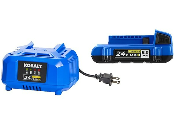 Kobalt 24 V Lithium ion Battery and Charger 2 Ah 39 Lowes