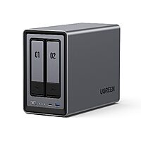 UGREEN NASync Desktop NAS Devices: DXP2800 2-Bay NAS w/ Intel N100 & 8GB DDR5 RAM